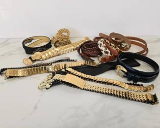 Lot 9317 Vintage Womens Belts  Small Sizes