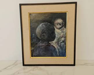Lot 9462 Little Ones Signed Oil Art Painting