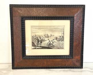 Lot 9595 Mermaid Speaks to European Men Vintage Art Print