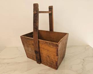 Lot 9646 Antique Wooden Handled Grain Box
