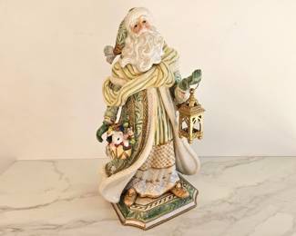 Lot 9720 Fitz and Floyd Gregorian Santa Figurine  AS IS  Repaired