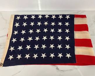 Lot 9545 Vintage 48 Star Sterling United States Flag