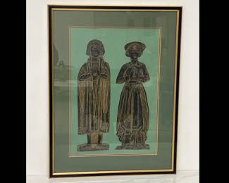 Lot 8968 Medieval Brass Rubbing Wall Art