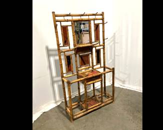 Lot 9697 Vintage Chinoiserie Bamboo Hall Tree