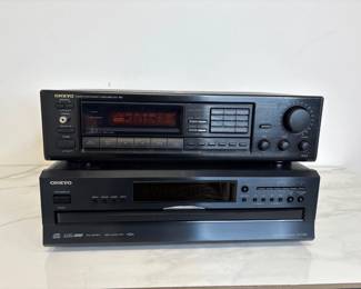 Lot 9750 Onkyo Tuner Amplifier  Six Compact Disc Changer