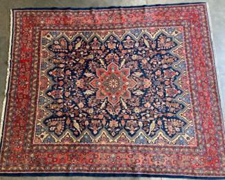 Lot 9680 Wool Persian Mashad Area Rug  8ft x 10ft