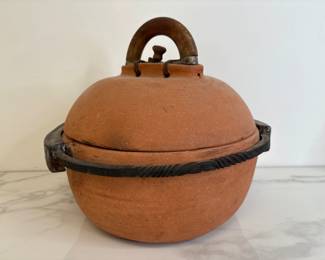 Lot 9647 Siglinda Scarpa NC Signed Pottery  Mitticool Clay Cooker