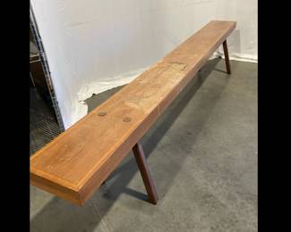 Lot 9531 Vintage 9 Foot Bench  Handmade in NC by H.L. Whitaker