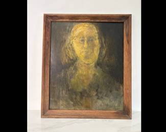 Lot 9762 Margaret White signed Portrait  Original Art