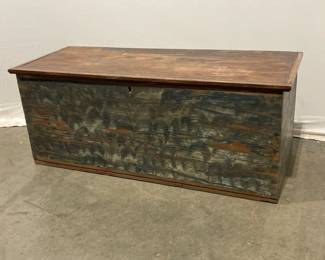 Lot 9702 Primitive Antique Blanket Chest