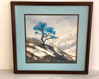 Lot 9184 Original Watercolor Painting Landscape Wall Art