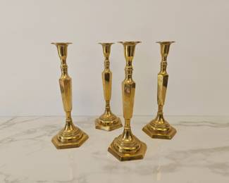 Lot 9463 Brass Candlesticks