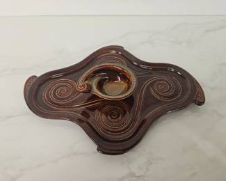 Lot 9711 Rookwood Pottery Appetizer  Dip Set