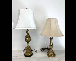 Lot 9446 Brass Table Lamps