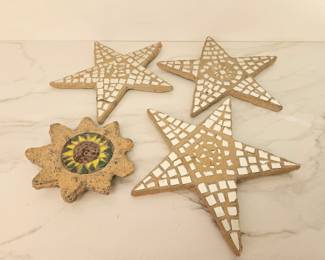 Lot 9645 Concrete Mirrored Mosaic Tiles by Artist Virginia Bullman