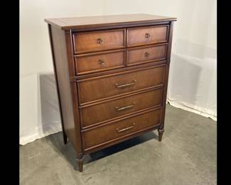 Lot 9539 Vintage White Furniture Co. Highboy Dresser