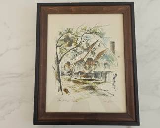 Lot 9303 The Raleigh Tavern John Haymson Watercolor Art Print
