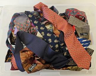 Lot 9472 Vintage Mens Ties ArmaniRalph LaurenBrioniOthers