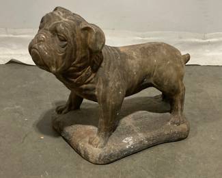 Lot 9544 Bulldog Garden Statuary