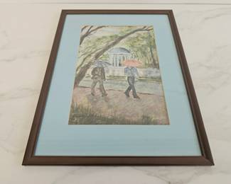 Lot 9305 UNC Old Well Art Print Eleanor Wiles