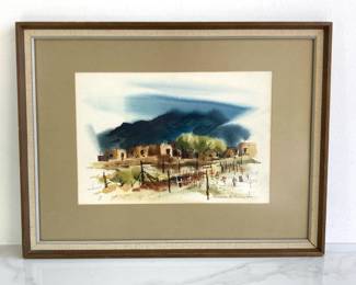 Lot 9187 Clarence Kincaid Signed Southwest American Landscape Signed Wall Art