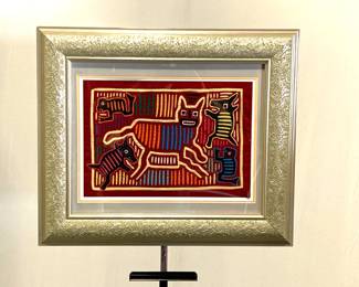 Lot 9300 Vintage Mola Textile Art