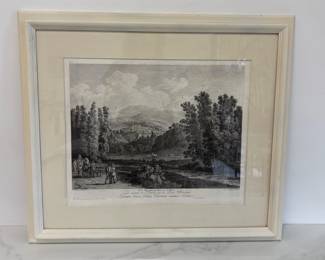 Lot 9765 Italian Landscape Engraving Vue De Vicovaro Wall Art