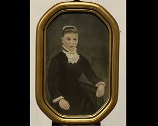 Lot 9289 Antique Photograph HandColored Portrait