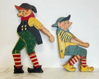 Lot 9670 Vintage Handmade Christmas Elves
