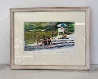 Lot 9614 Patricia Walach Keough 4PM in August Signed Wall Art