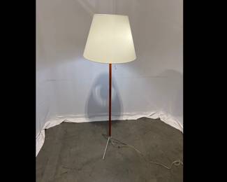 Lot 9522 Leather Wrapped Floor Lamp AS IS