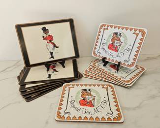 Lot 9391 Vintage Pimpernel Fox Placemats  Reynard Fox Placemats