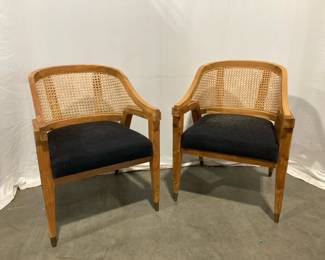 Lot 9525 Cane Back Arm Chairs