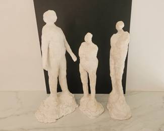 Lot 9644 Chapel Hill Artist Margaret B. White Plaster Sculptures Old Friend
