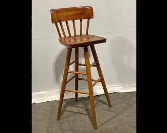 Lot 9708 Vintage Wooden Bar Stool