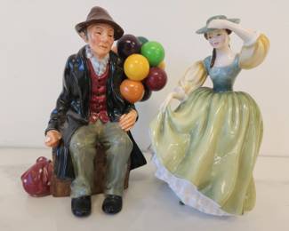 Lot 9442 Royal Doulton The Balloon Man  Buttercup Figurines