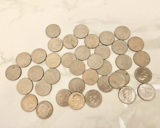 Lot 9492 Vintage Eisenhower Ike Dollar Coins some Bicentennial