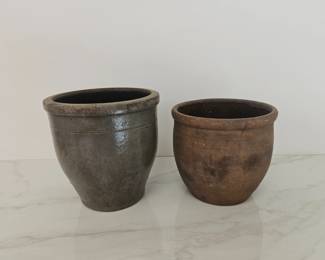 Lot 9576 Vintage Stoneware Planters