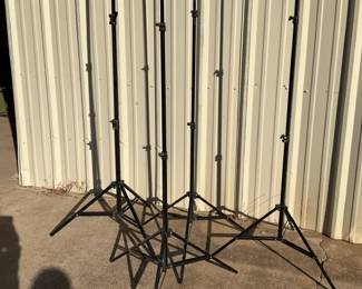 4 Light Weight Light Stands 