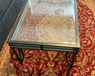 Glass Top Coffee Table w/matching end tables 
