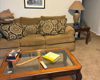 Cindy Crawford beige couch