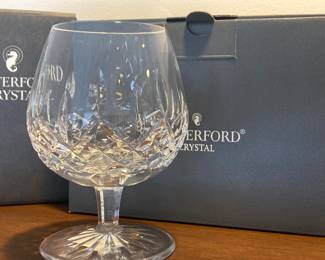 (5) Waterford brandy glasses.