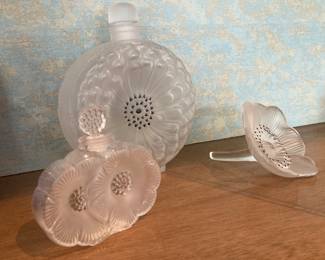 3 pieces of Lalique.
