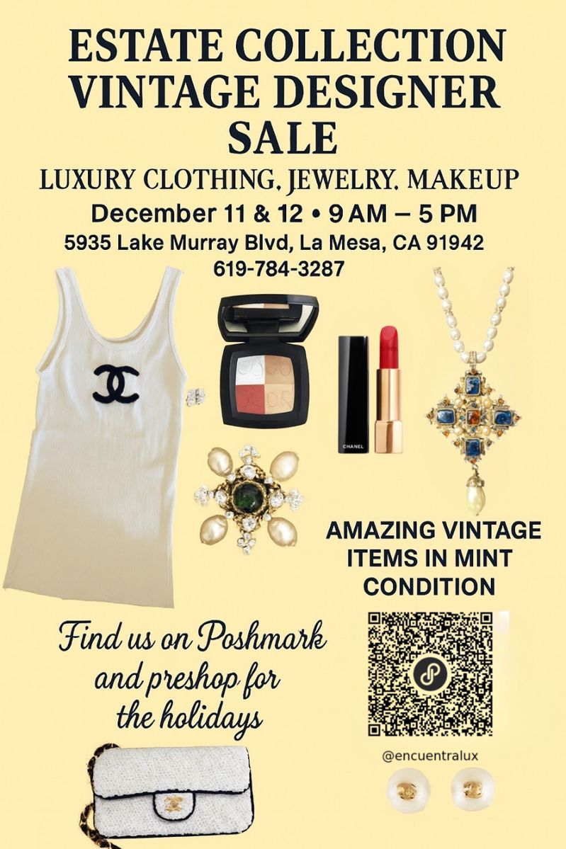 Scan our QR code to see some of our items from our online Poshmark store,
Many other items are not available online and we do not have picture of everything so expect alot of wonderful surprises at the sale