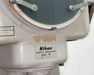 A close-up of the Nikon photo equipment