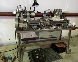 A really nice metal lathe with lots of tools.  Some of the tools included are selling for 40 and $50 apiece on eBay.