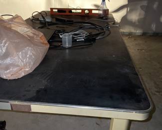 Industrial metal tables