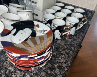 Fitz & Floyd Geisha Pattern China