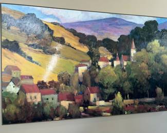 Craig Oul Painting City Scene