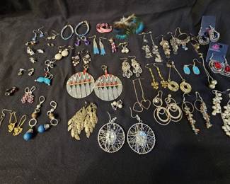 Collection of Costume Pierced Earrings